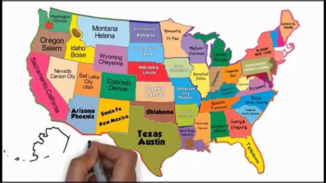The 50 States And Capitals Song Silly School Songs Youtube