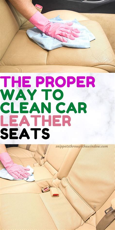Here Are Multiple Ways To Clean Your Cars Leather Seats With Tips On