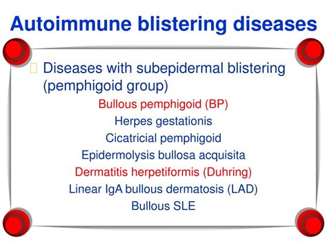 Ppt Autoimmune Blistering Diseases Powerpoint Presentation Free