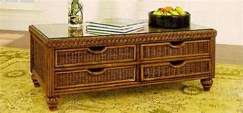 Wicker Coffee Table With Drawers Coffee Table Design Ideas