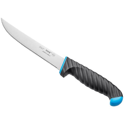 Schraf™ 6 Serrated Utility Knife With Blue Tprgrip Handle