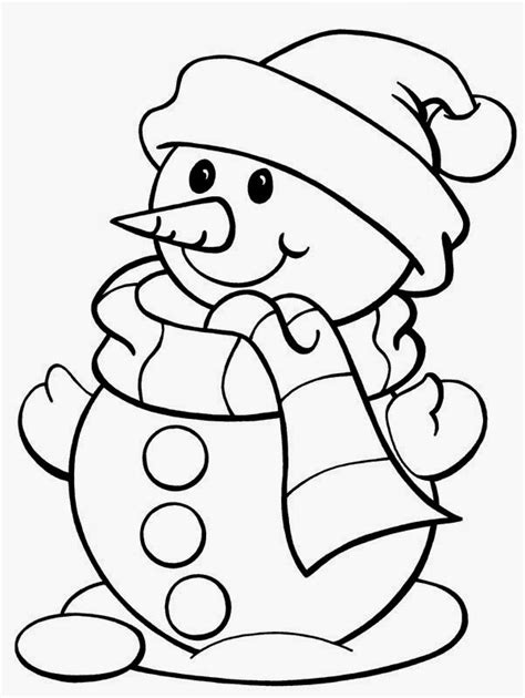 Dibujos de Muñecos de Nieve para Colorear, parte 4 - IMÁGENES PARA