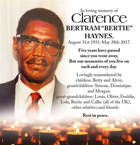 Clarence Haynes In Memoriam Nation News