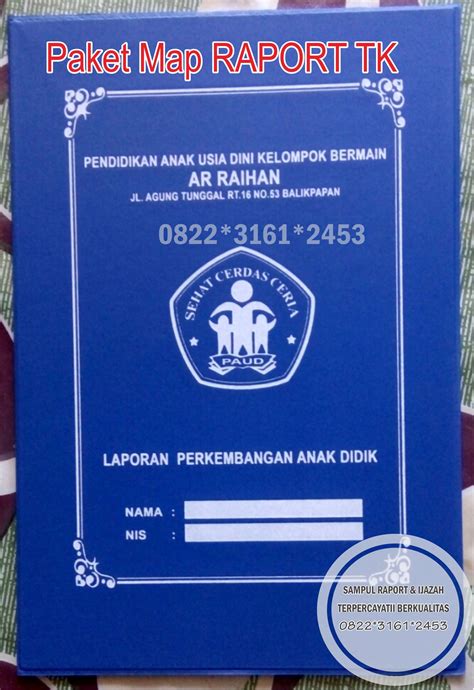 Contoh Cover Raport Tk - Soal Essay