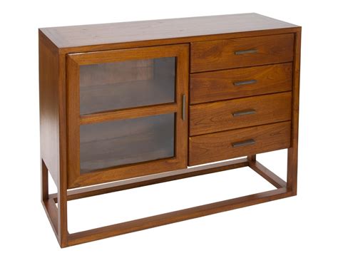 Los muebles retro como los aparadores antiguos, que nos recuerdan a la casa de las abuelas, causan furor en la decoración actual de alto vuelo. Aparador nogal pequeño de madera de acacia estilo colonial