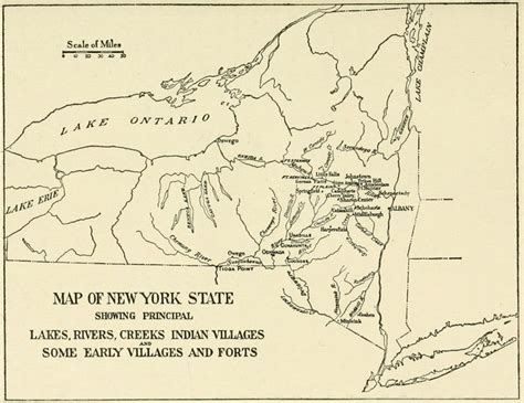 New Yorks Early Indian Villages And Forts Indian Village Albany Map