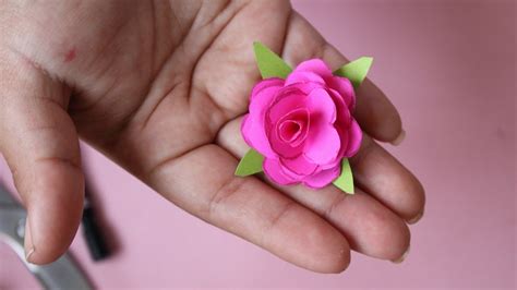Rosas De Papel Flores De Papel Rápido Y Fácil Origami Rosa Youtube