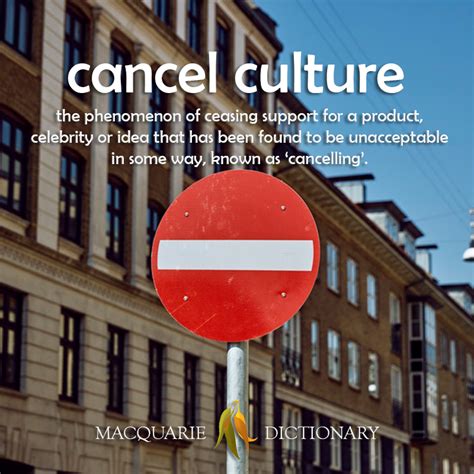 Meaning of cancel culture in english. Macquarie Dictionary