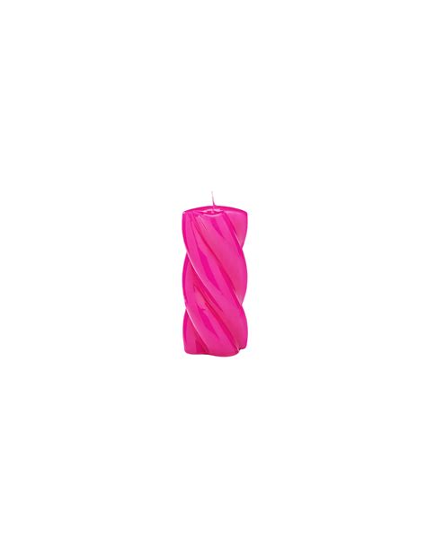 Twisted Candle Long Hot Pink Ruby