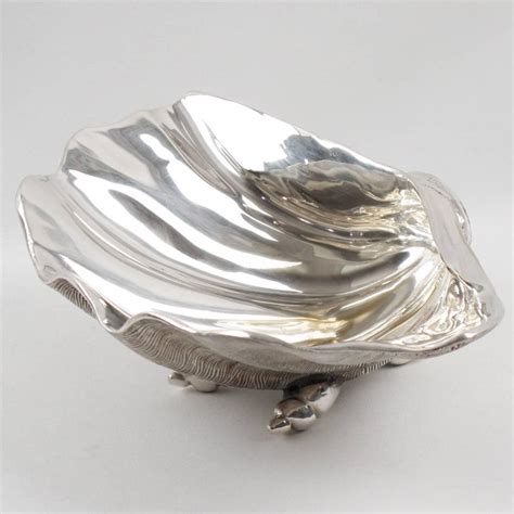 Walmart.com has been visited by 1m+ users in the past month Italian 1970s Silver Plate Large Clam Shell Bowl Catchall ...