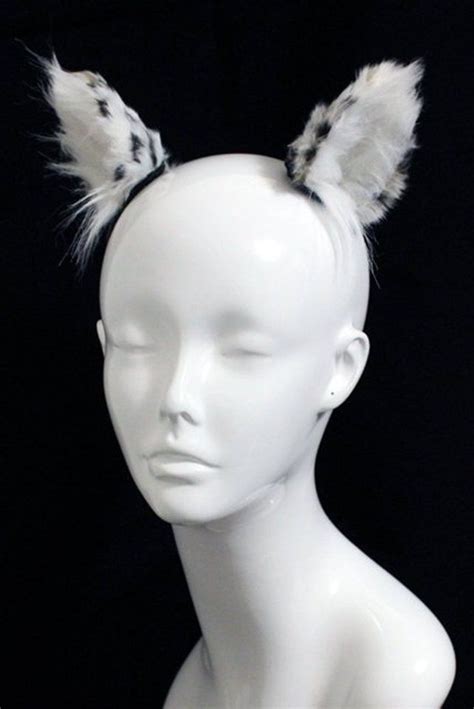 Snow Leopard Earslimited Edition Etsy Leopard Ears Snow Leopard