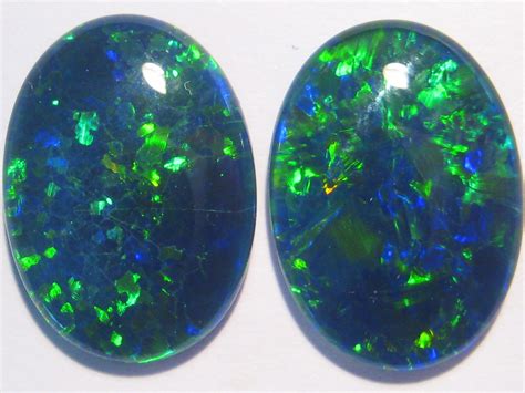 On Sale Very Pretty Pair Of Australian Opal Triplets Australian