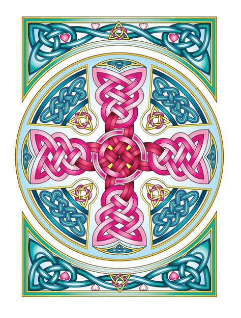 Celtic Crosses Coloring Book