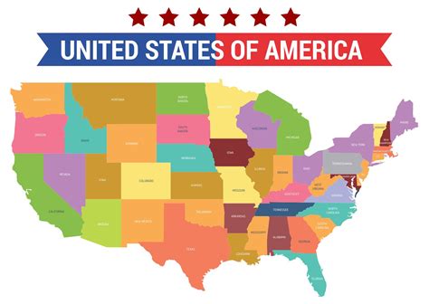 Us Map With States Printable