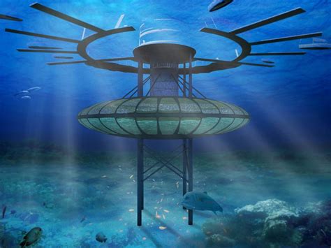 Underwater Hotel Room Underwater Restaurant Underwater Fish Tower