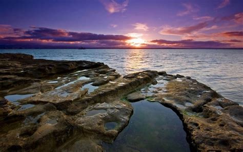 1176667 Sunlight Landscape Sunset Sea Bay Water Rock Nature