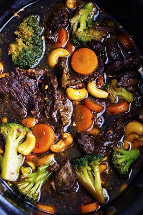 Heat 2 tablespoons olive oil in a large skillet over medium heat. Slow Cooker Cashew Beef and Broccoli Stir Fry | The Recipe ...