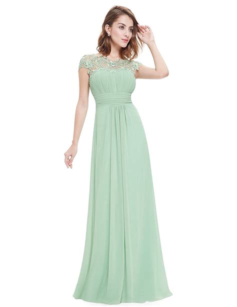 Amazon Com Dp B CG M U Mint Bridesmaid Dresses Cap Sleeve Bridesmaid Dress Mint Green