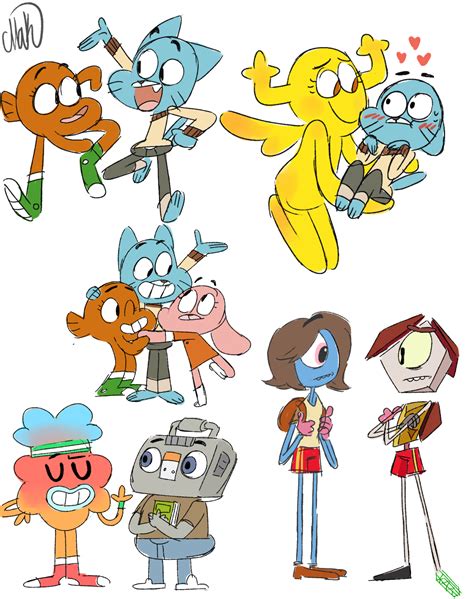 Amazing World Of Gumball Characters As Humans 🌈humanized Tawog By