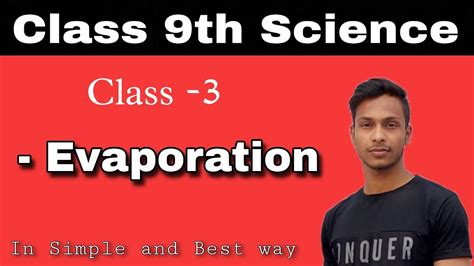 Matter In Our Surroundings Class 9 Science Evaporation Factors