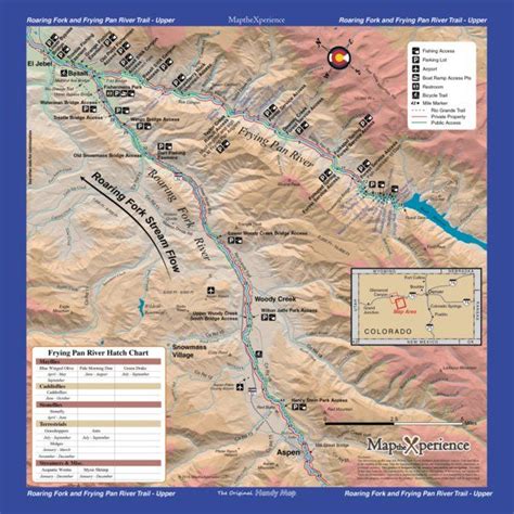Upper Roaring Fork River Fish Colorado Map The Xperience Forked