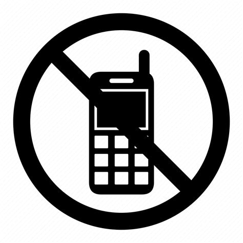 Call Mobile No Phone Prohibition Signs Warning Icon Download On