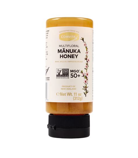 Mgo 50 Manuka Honey Squeeze Bottle Comvita 11 Oz