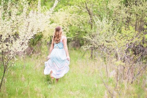 Free Photo Pretty Woman Flowing Dress Spring Free Image On Pixabay