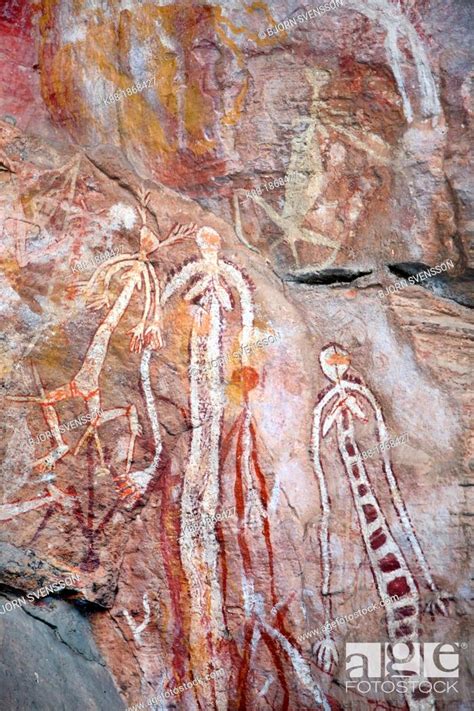 Aboriginal Rock Art Site In Kakadu National Park Northern Territory