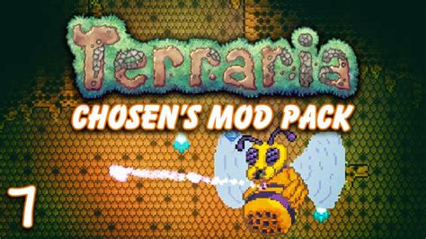 Terraria Chosens Mod Pack Ep7 Queen Bee Boss Harpy Wings Youtube