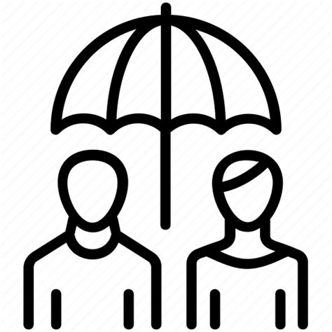 Family insurance, family protection, family stability, family umbrella, life insurance icon