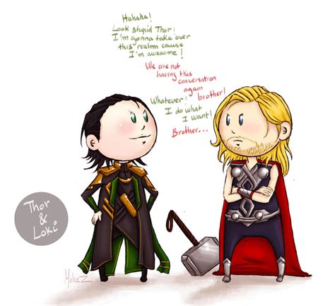 Thor And Loki By Ukialek On Deviantart