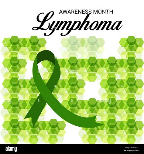 Vector Illustration Of A Background For Lymphoma Awareness Month Stock