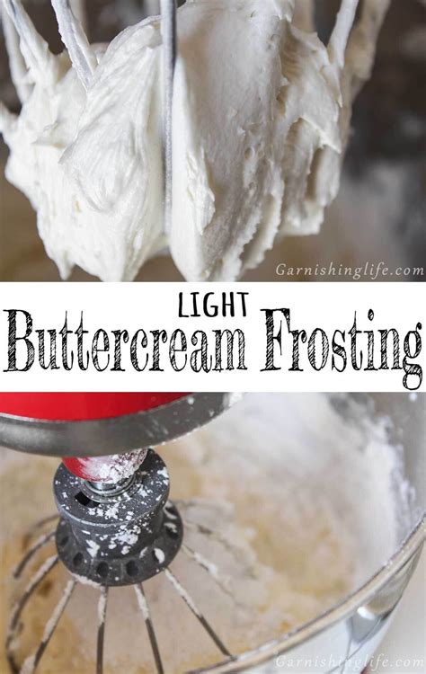 Light Buttercream Frosting | Recipe | Light buttercream frosting recipe, Buttercream frosting ...