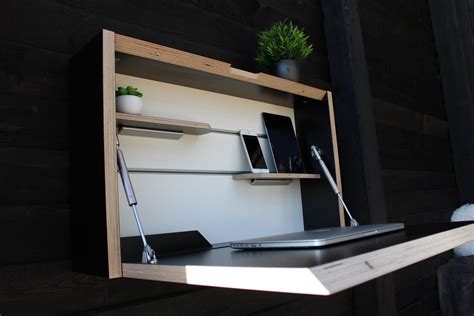 Original Desk Fold Down Home Office Drop Down Floating Desk Etsy