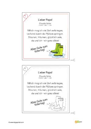Ein kurzes vatertagsgedicht lässt sich super in ein personalisiertes geschenk. Artikelforum für Kindergarten, KiTa und Schule