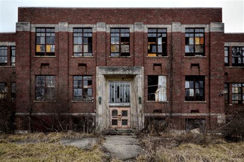 Abandoned High School Charlottesville Indiana Image By Indiana