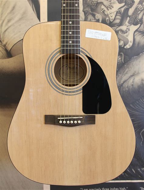 Fender 0950816021 Fa 100 Dreadnought Acoustic Guitar W Gig Bag Natural Ebay