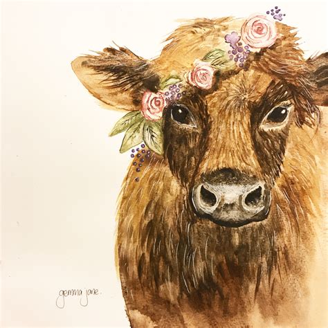 Free Free 225 Cow With Flower Crown Svg Free SVG PNG EPS DXF File