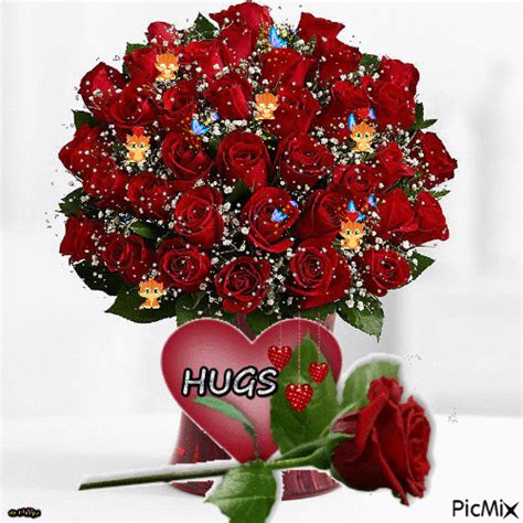 Roses Hugs Free Animated  Picmix
