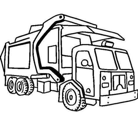 Garbage Truck Coloring Pages ClipArt Best