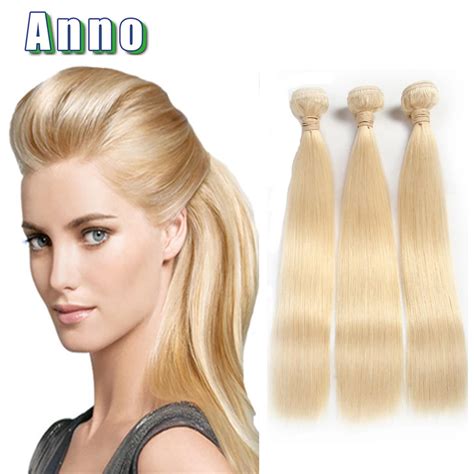 7a Quality 613 Blonde Virgin Hair Straight 3 Bundles Blonde Brazilian Hair Platinum Blonde