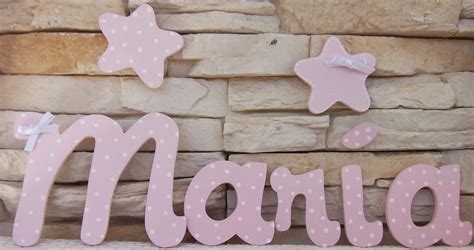 Decoración Infantil Pekerines Letras De Madera Para BebÉs