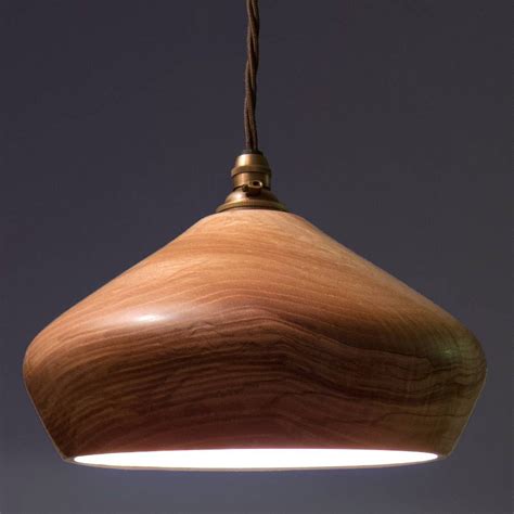Soft Close Wooden Ceiling Pendant Light By Orinoko Design Wooden Pendant Lighting Wood Light