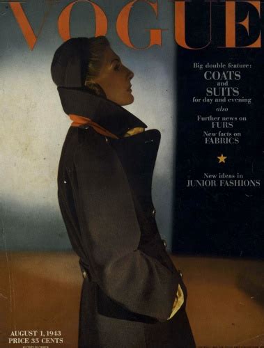 Us Vogue August 1 1943 Bijou Barrington By Horst P Horst The