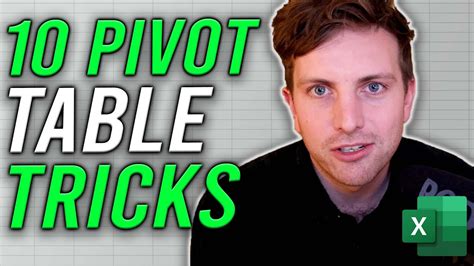 10 Essential Pivot Table Tricks In Excel Youtube