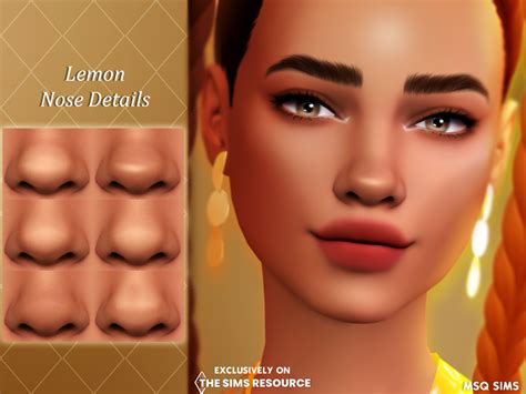 Lemon Nose Details From Msq Sims • Sims 4 Downloads