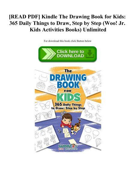 Read Pdf Kindle The Drawing Book For Kids 365 Daily Things To Draw