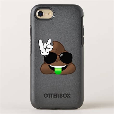 Rock On Cool Poop Emoji Iphone Case