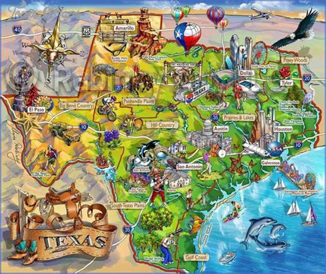 Texas Map Tourist Attractions